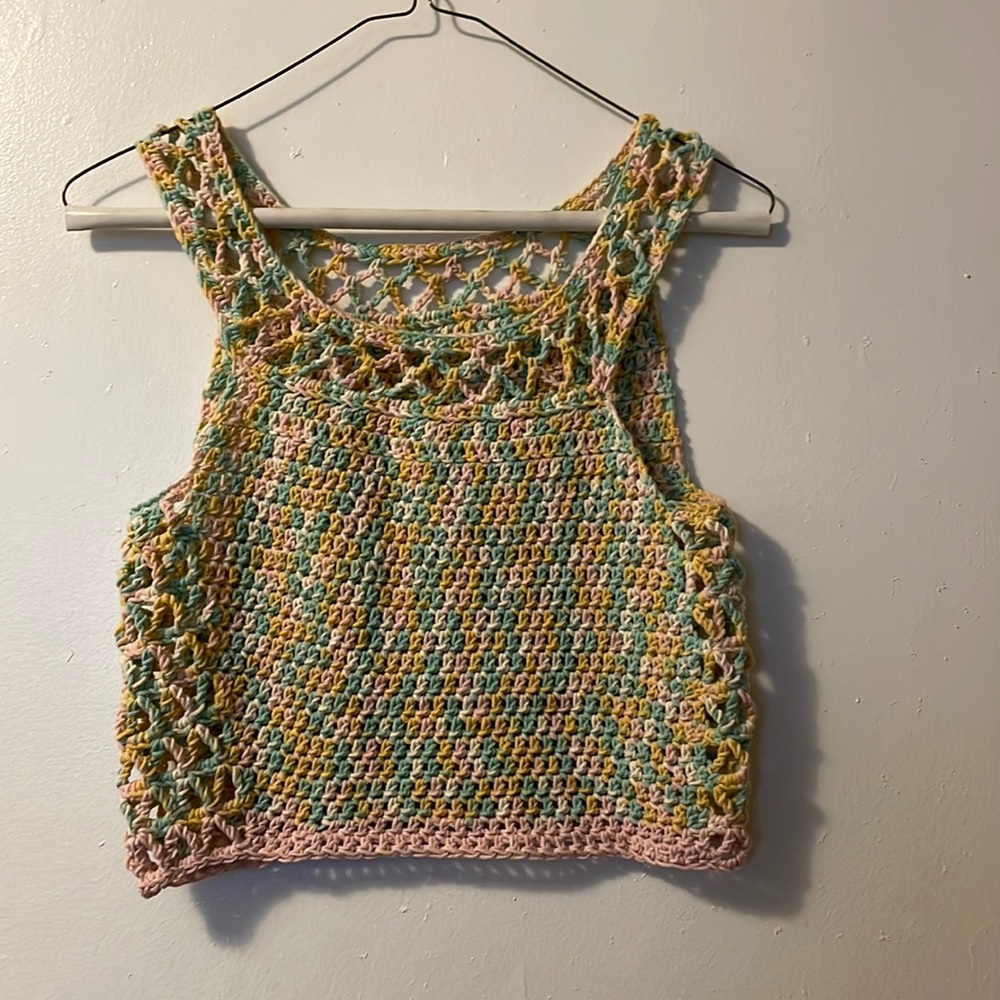 Handmade Crochet Sorbet Crop Top
